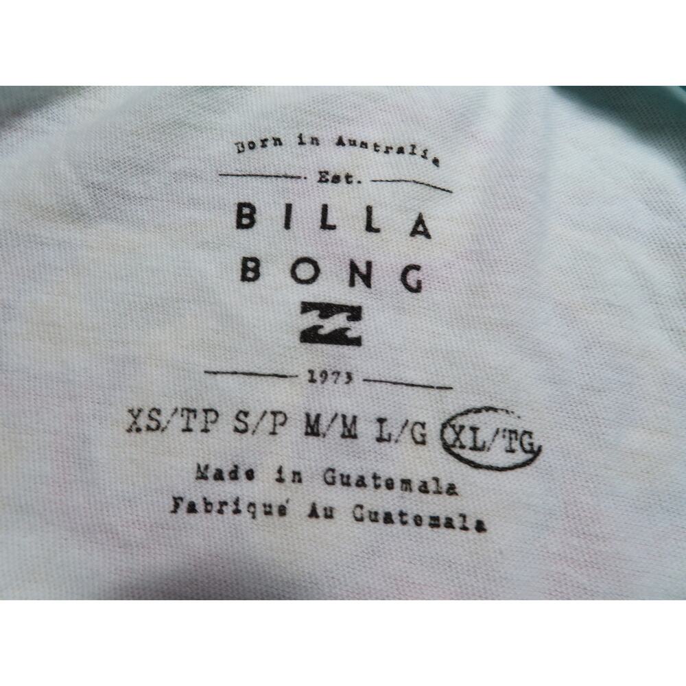 Nwt BILLABONG Kiss The Coast Women's Regular Fit T-Shirt Sz XL 14 Lt Blue - Picture 6 of 7
